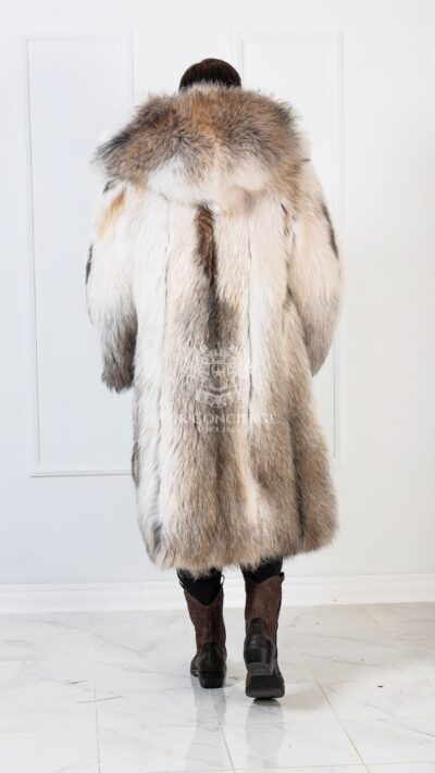 Jaxx | Men's Luxury Artic Finn Raccoon Fur Coat With Huge Hood