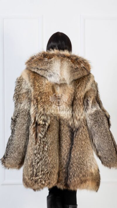 Harley | Luxury American Coyote Fur Jacket With Big Hood