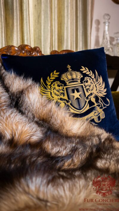 Bologna | Real Luxurious Norwegian Saga Crystal Silver Fox Fur Throw – Blanket