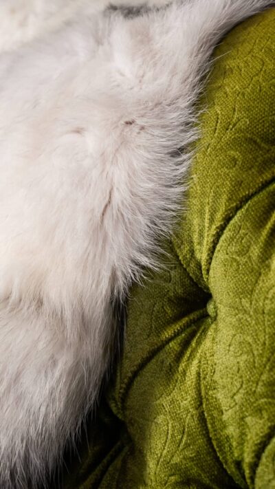 Matera | Real Luxurious Norwegian Saga Artic Marble  Fox Fur Blanket–Throw