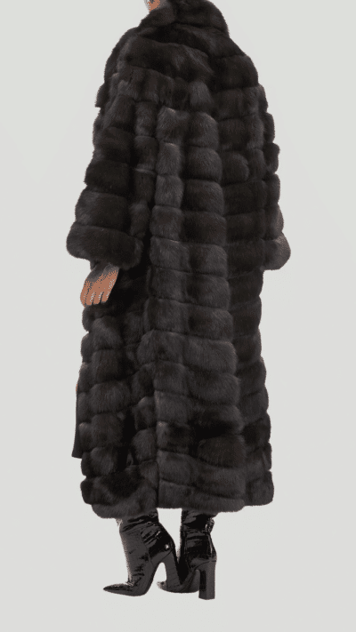 Lorelei | Luxury Russian Sable Full Length Fur Coat With Lavish Collar